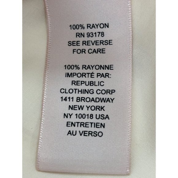 Philosophy Woman Tunic Top Beige 2X Roll Tab Long Sleeve Band Collar Pockets - Picture 9 of 10